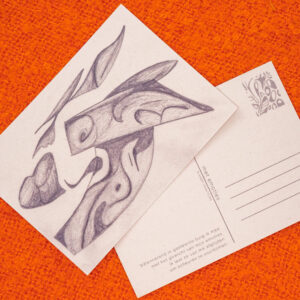 Kaartenserie Overspoeld met Emoties voor en achter - AmbrCreations